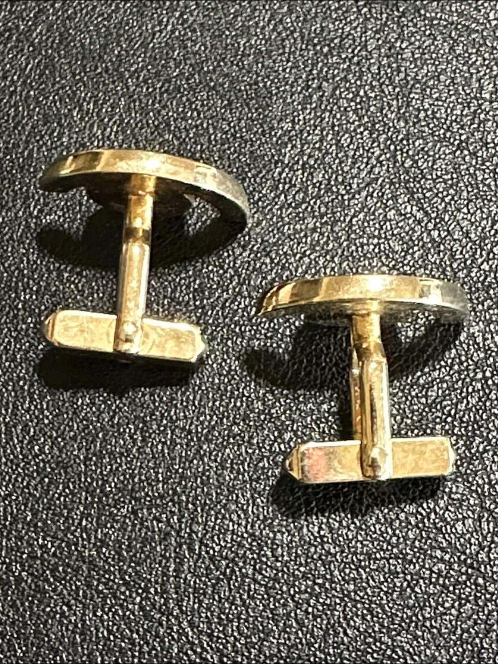 SWANK Gold Tone Cuff Links